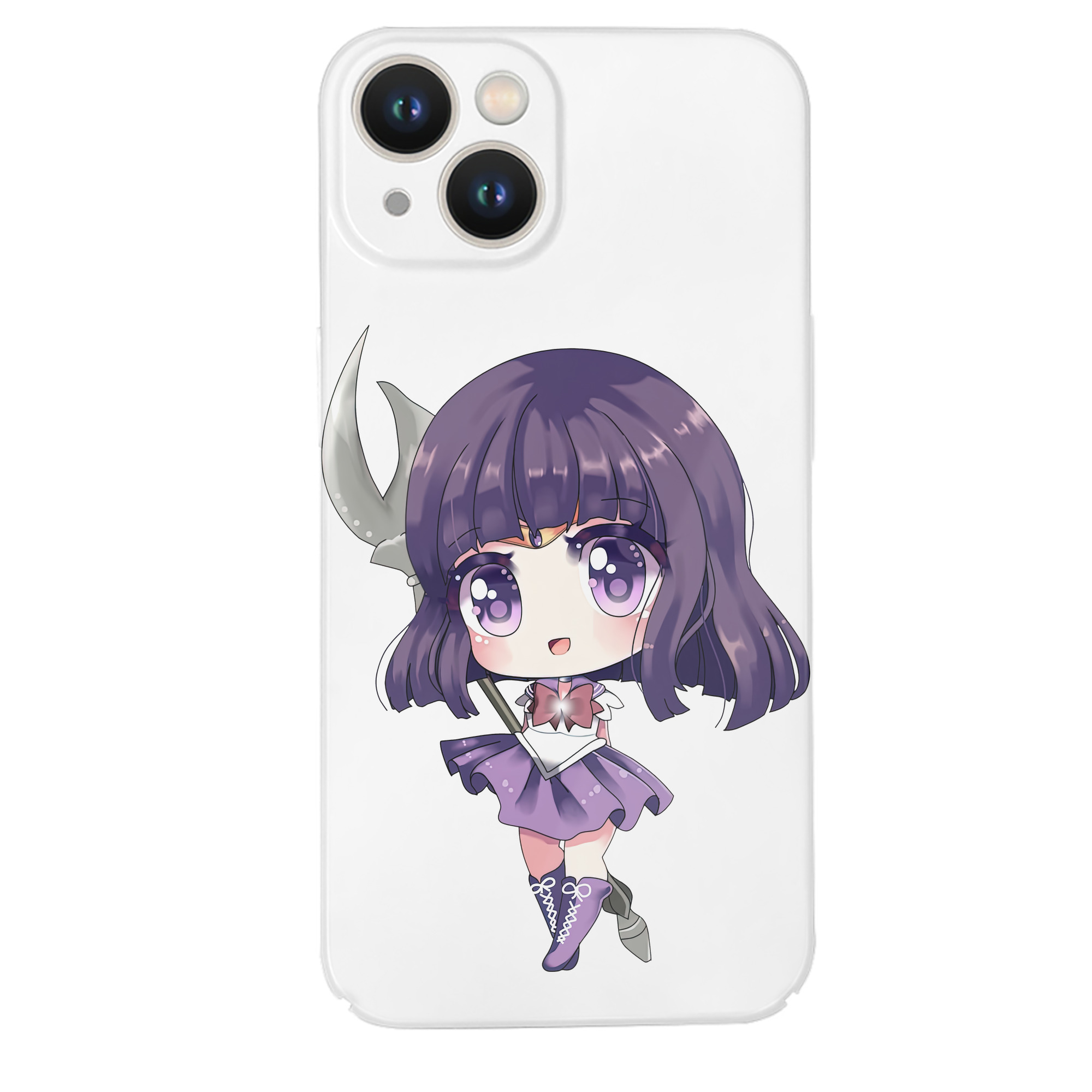 （画像用） 美少女戦士セーラームーン 土萠ほたる Sailor Moon Tomoe Hotaru （セーラーサターン；Sailor Saturn） 【iPhone 14シリーズ対応】ハードケース